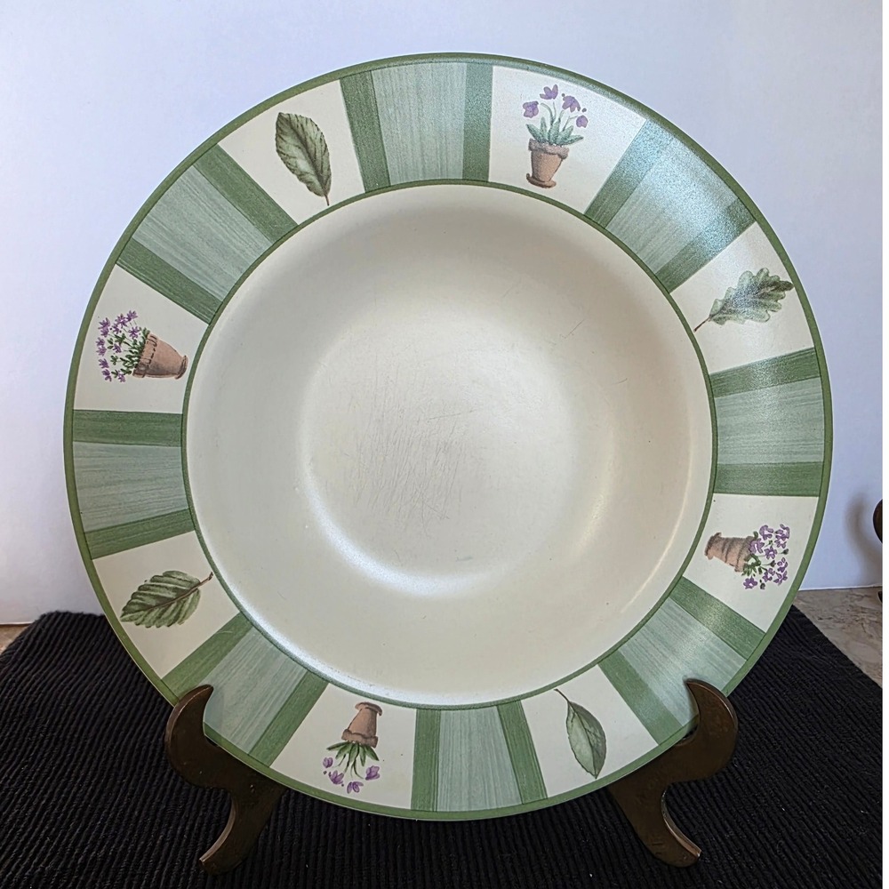 Pfaltzgraff Perennials Garden Floral Leaf Salad Plate 9.5 Inch